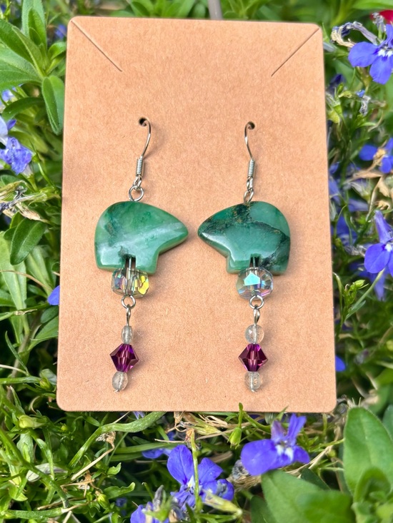 Jewelry - Handcrafted, fetish bear earrings.